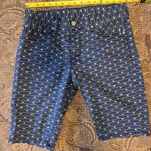 Levi's Navy and White Patterned Shorts